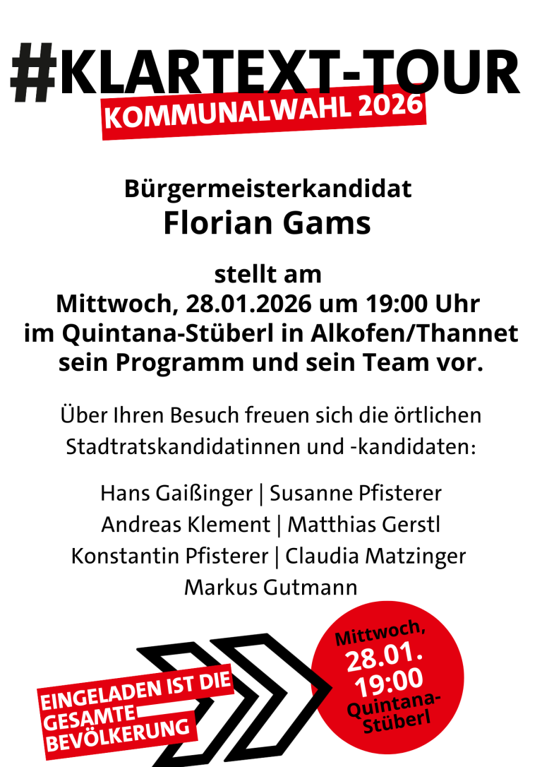 Ankündigung Alkofen